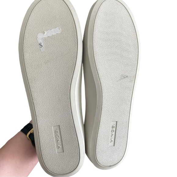 Vince Ginelle Suede Slip On Sneakers 9.5 Tan Leather - Picture 5 of 6